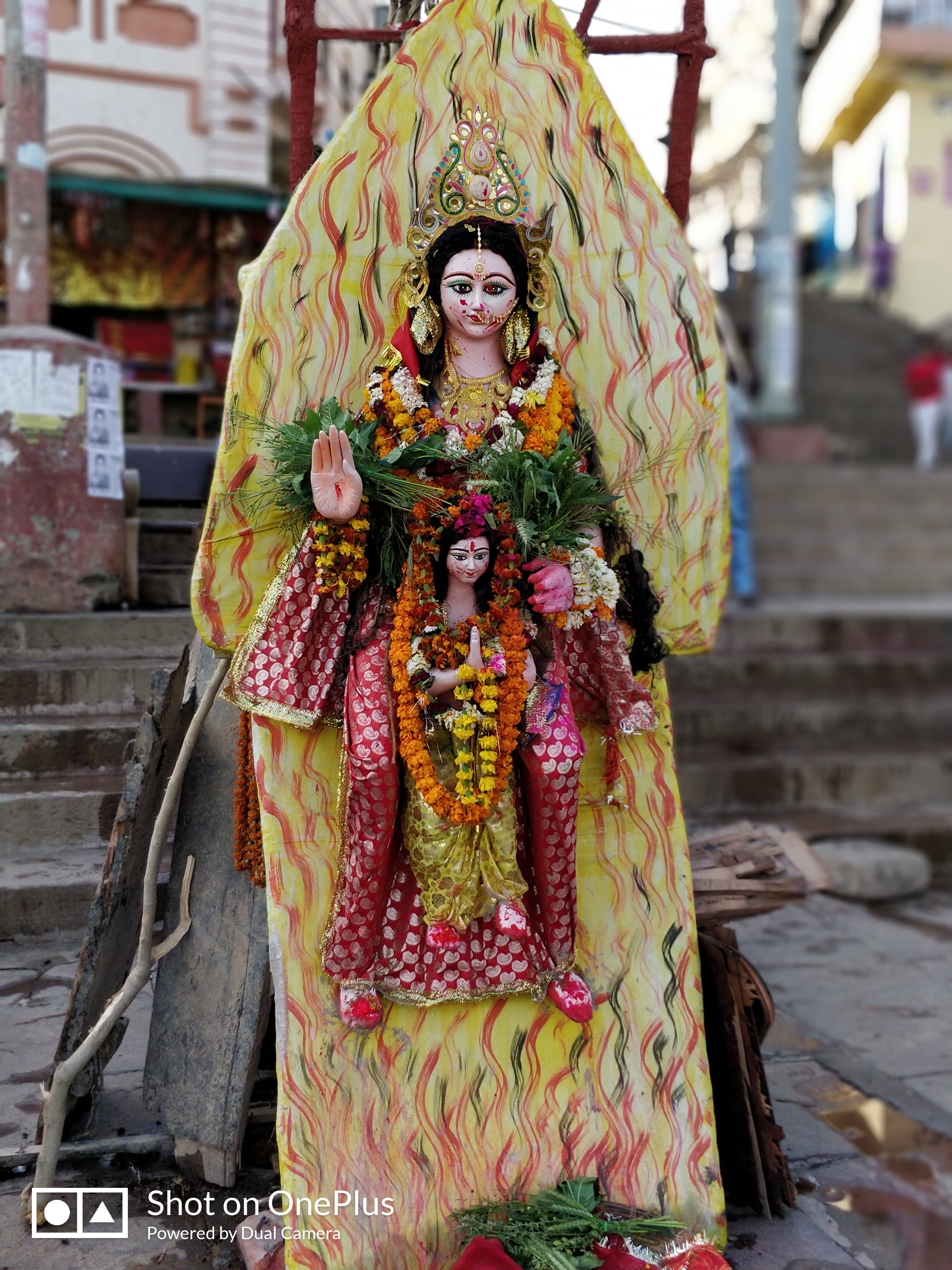 Holika dahan at Dashashwamedha Ghat