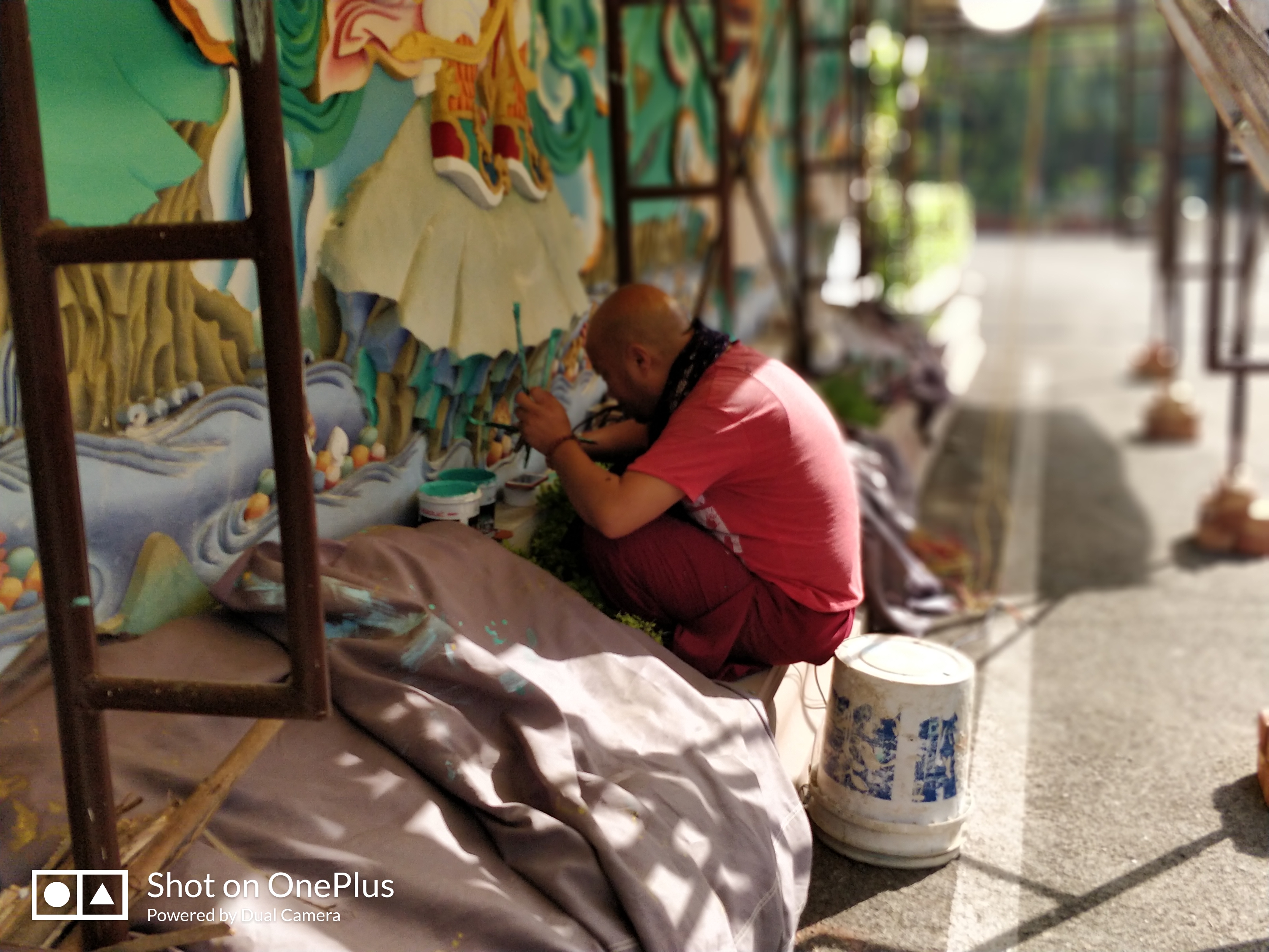 A monk who painted a wall
