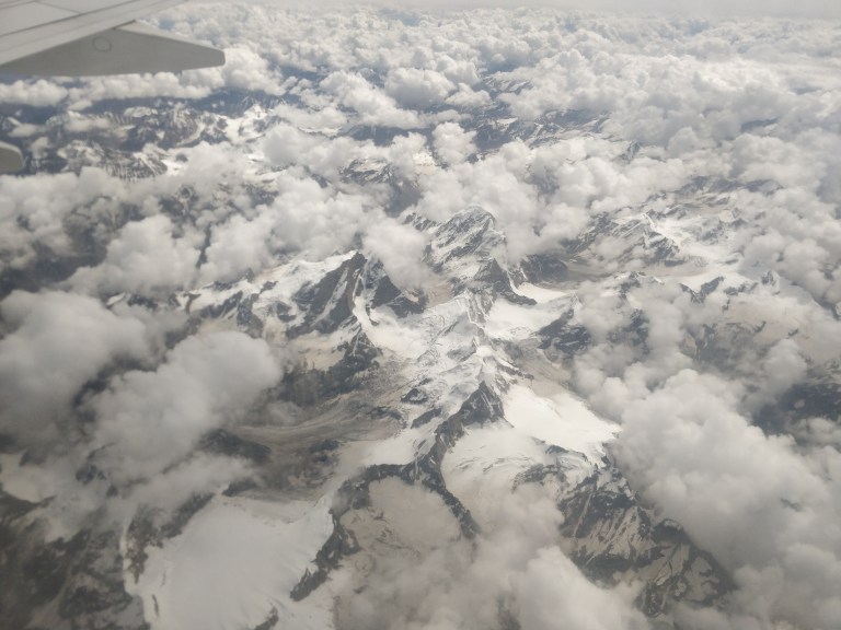 Himalayas from the flight