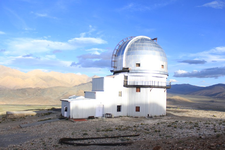 Astronomical Observatory on the top of the hill near Hanle