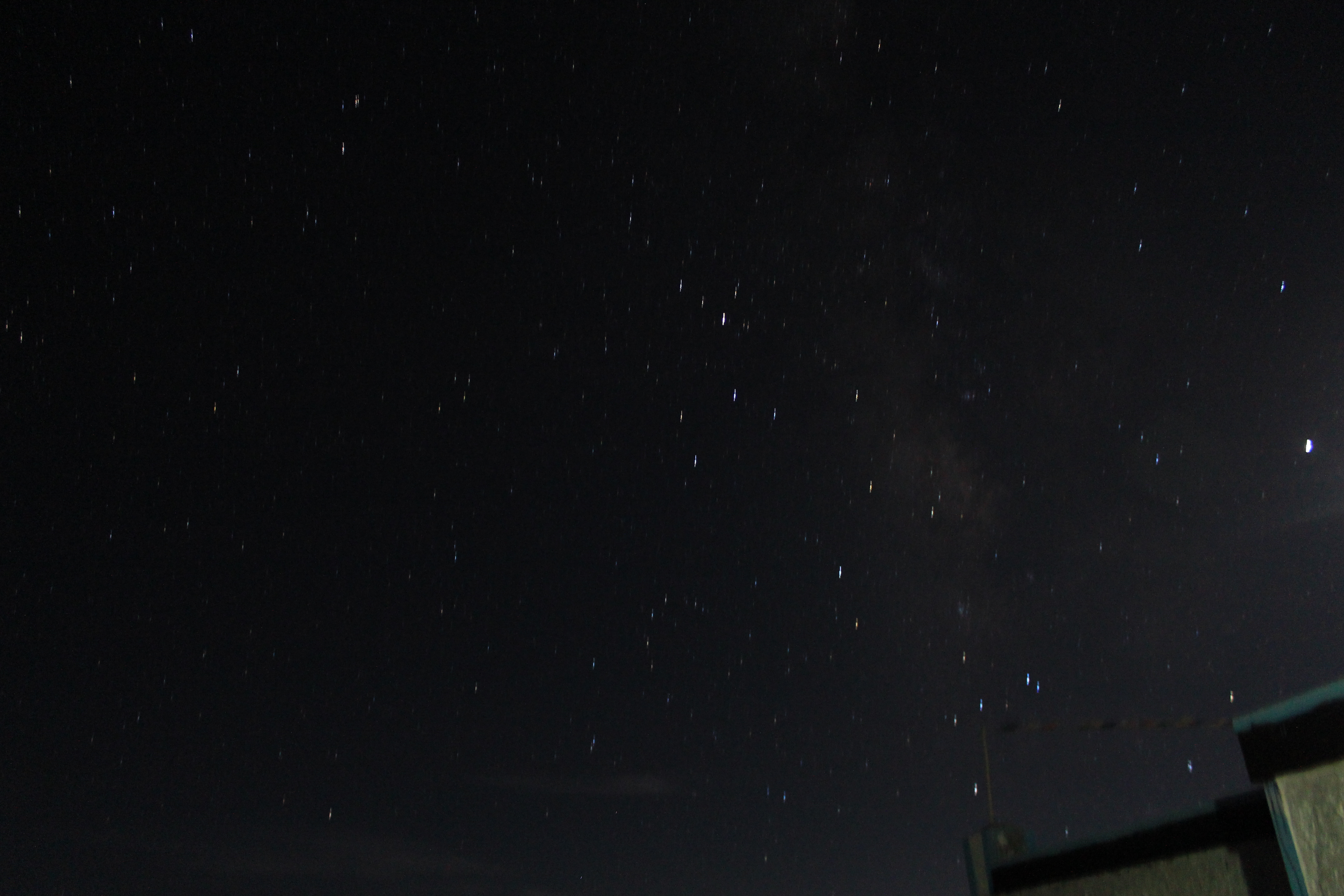 Bright stars on the night sky from Hanle